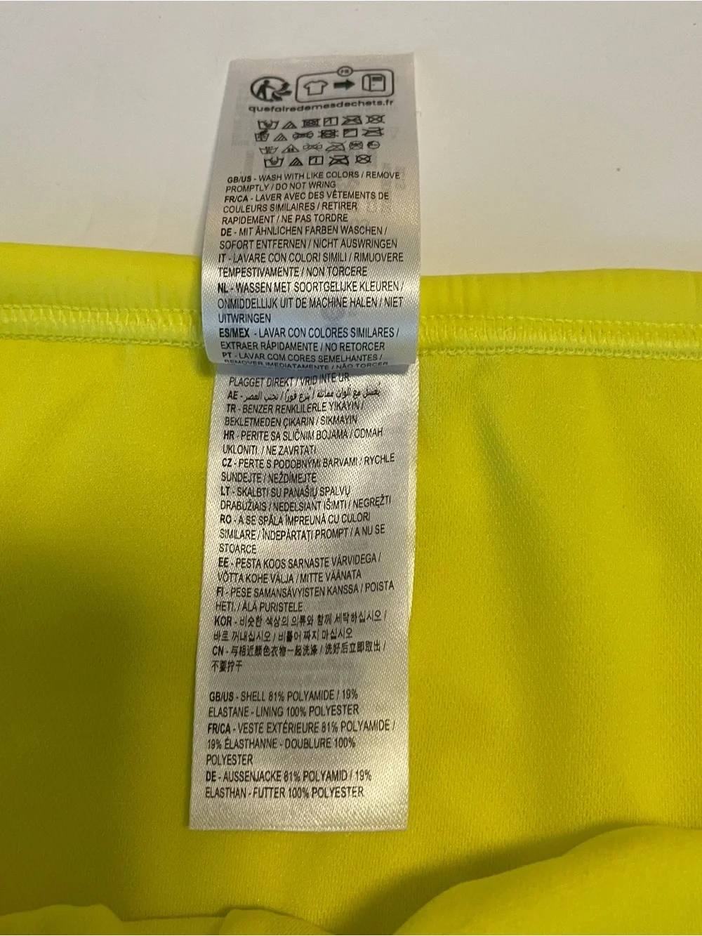 Speedo Swim Brief Mens Size 36 Yellow New With Tags Lemon Drizzle